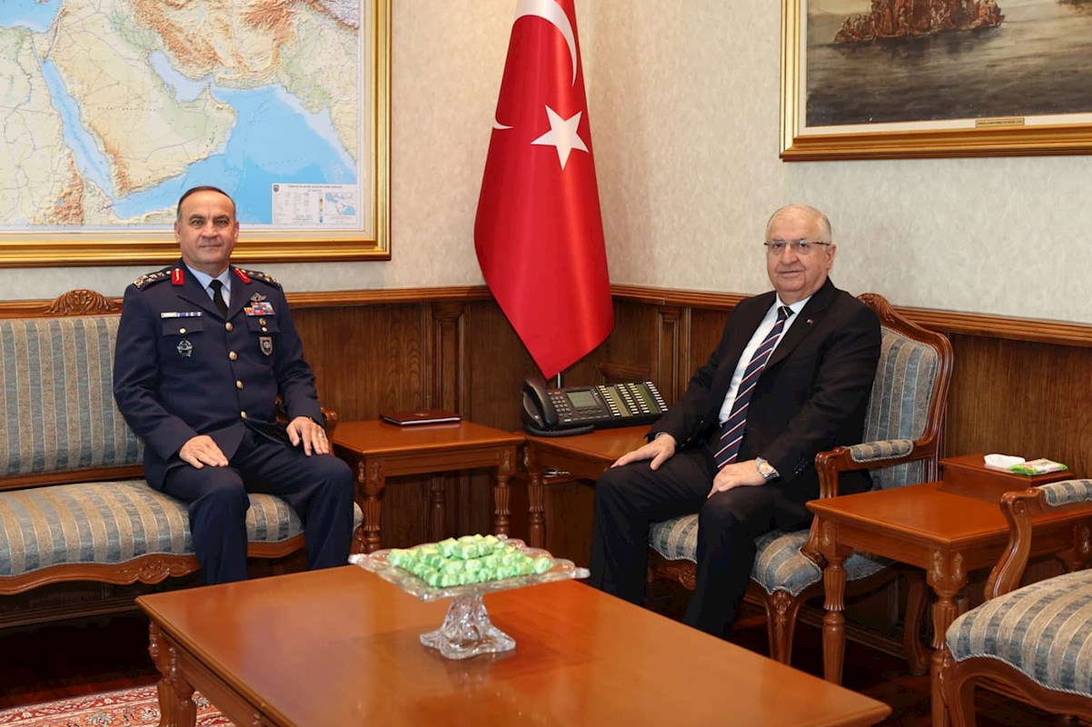 Millî Savunma Bakanı Yaşar Güler, Hava Kuvvetleri Komutanı Olarak Atanan Orgeneral Rafet Dalkıran’ı Kabul Etti