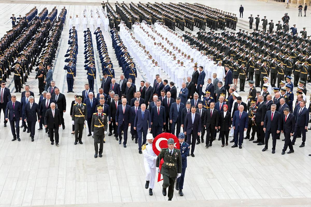 30 Ağustos Zafer Bayramı Dolayısıyla Cumhurbaşkanımız Sn. Erdoğan Başkanlığındaki Devlet Erkânı Anıtkabir’i Ziyaret Etti