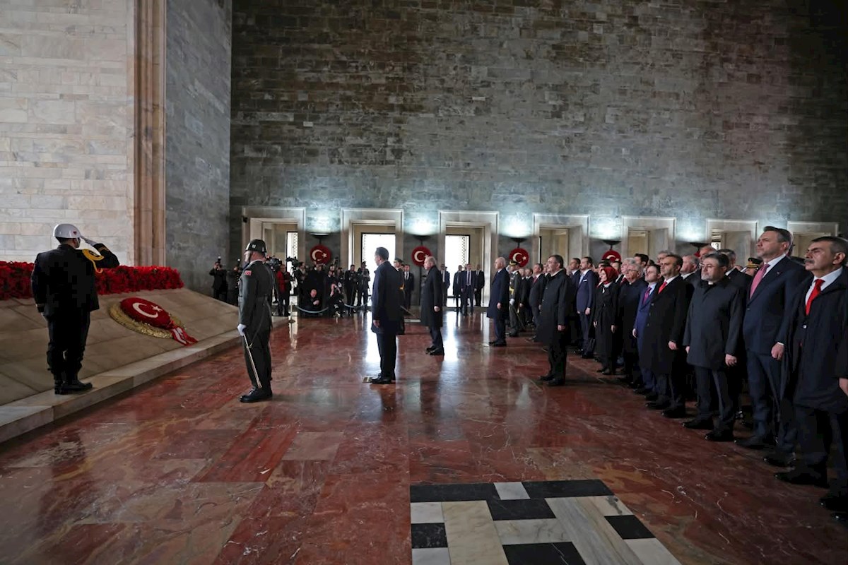 29 Ekim Cumhuriyet Bayramı Dolayısıyla Cumhurbaşkanımız Sayın Recep Tayyip Erdoğan Başkanlığındaki Devlet Erkânı Anıtkabir’i Ziyaret Etti