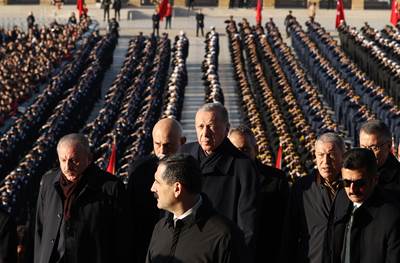 Millî Savunma Bakanı Hulusi Akar ve Beraberindeki TSK Komuta Kademesi ile Anıtkabir'de Düzenlenen Törenlere Katıldı