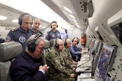 Millî Savunma Bakanı Hulusi Akar ve Beraberindeki TSK Komuta Kademesinden Yılın Son Gününde Yoğun Mesai