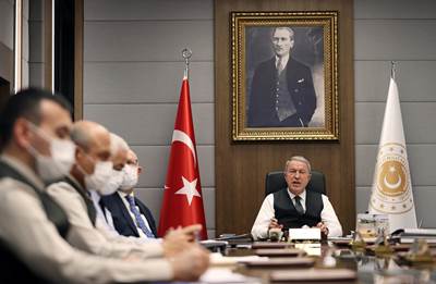 Millî Savunma Bakanı Hulusi Akar Başkanlığında Video Telekonferans Toplantısı Düzenlendi