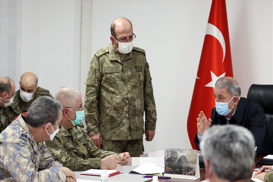 Millî Savunma Bakanı Hulusi Akar, Beraberinde TSK Komuta Kademesi İle Hatay’a Gitti