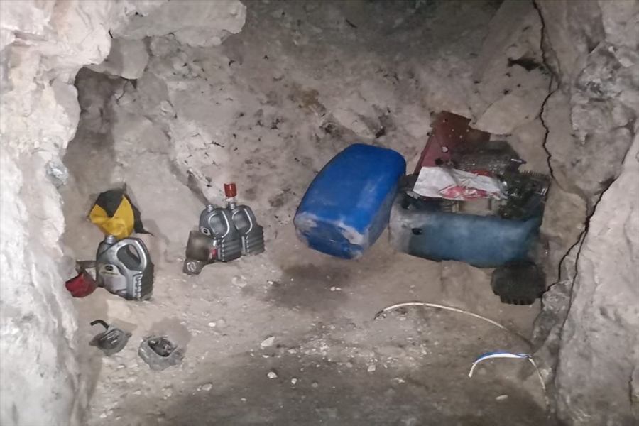 Pençe-Yıldırım ve Pençe-Şimşek Operasyonları Kapsamında Terör Örgütü PKK’ya Ait 2 Girişli 14 Odalı Bir Mağara Tespit Edildi