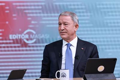 Millî Savunma Bakanı Hulusi Akar AA Editör Masası'na Konuk Oldu, Gündeme İlişkin Soruları Cevapladı