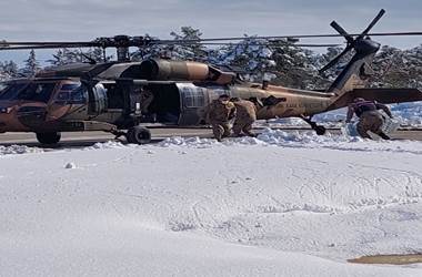 Adana-Gaziantep Otoyolunda Mahsur Kalan Vatandaşlarımızın Sıhhi Tahliyesi için 2 Adet Helikopter ve Yolun Açılması için 2 Adet Çekici Görevlendirildi 
