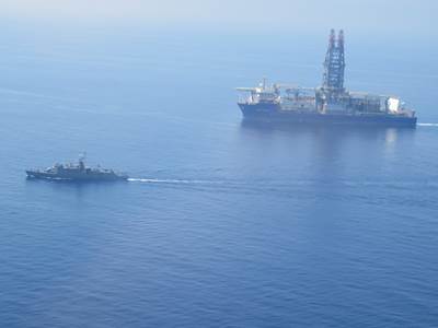 TCG BARTIN Korvetimiz ve Deniz Karakol Uçağımız, Yeni Sondaj Gemisine Refakat Görevi İcra Etti