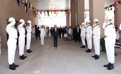 Oramiral Adnan Özbal'ın Emekliye Ayrılması Dolayısıyla Deniz Kuvvetleri Komutanlığında Devir-Teslim Töreni Düzenlendi