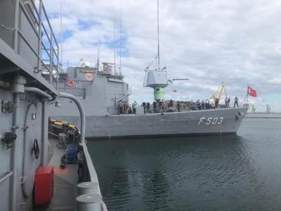 76/62 mm’lik Millî Deniz Topu, Liman ve Deniz Testleri İçin TCG BEYKOZ’a Başarıyla Entegre Edildi