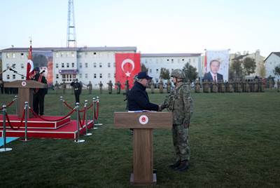 Millî Savunma Bakanı Hulusi Akar, Cumhurbaşkanımız Sn. Erdoğan Adına 3’üncü Topçu Alay Komutanlığına Sancak Tevdi Etti