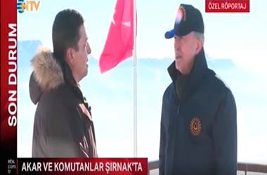 Millî Savunma Bakanı Hulusi Akar, Namaz Dağı’nda NTV Canlı Yayınına Katılarak Soruları Cevapladı