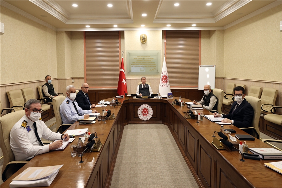 Millî Savunma Bakanı Hulusi Akar Başkanlığında Video Telekonferans Toplantısı Yapıldı