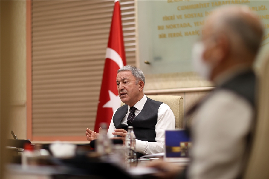 Millî Savunma Bakanı Hulusi Akar Başkanlığında Video Telekonferans Toplantısı Yapıldı