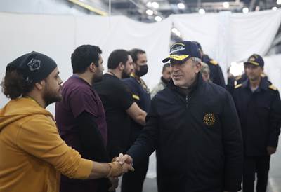 Millî Savunma Bakanı Hulusi Akar, Çadır Kentte Kurulan Mehmetçik Okulunu Ziyaret Etti