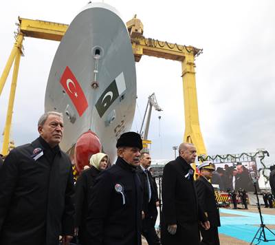 Millî Savunma Bakanı Hulusi Akar, Cumhurbaşkanımız Sn. Erdoğan ve Pakistan Başbakanı Sn. Şahbaz Şerif’in Teşrifleriyle Gerçekleşen MİLGEM Töreni'nde Konuştu