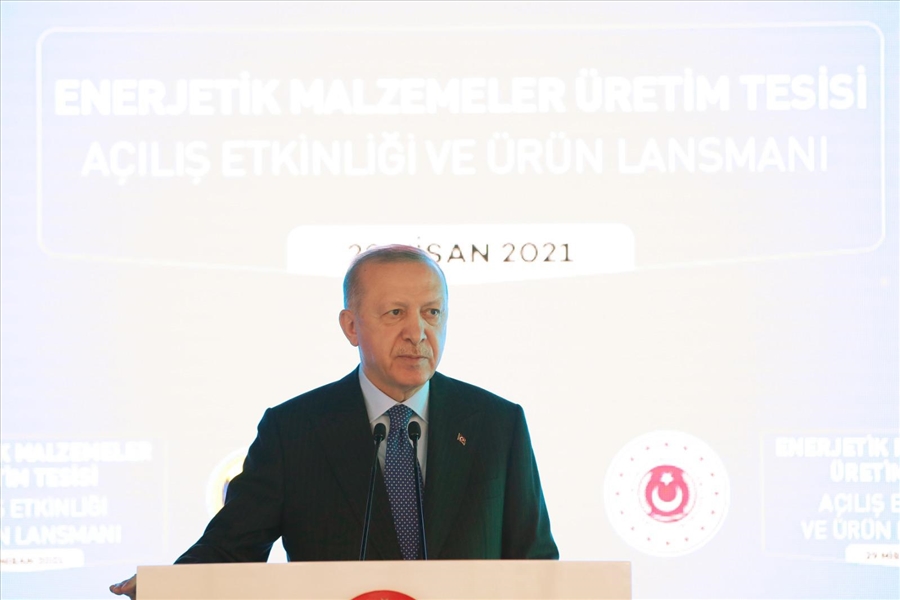 Cumhurbaşkanımız Sn. Erdoğan, Enerjetik Malzemeler Üretim Tesisinin Açılışını Gerçekleştirdi 