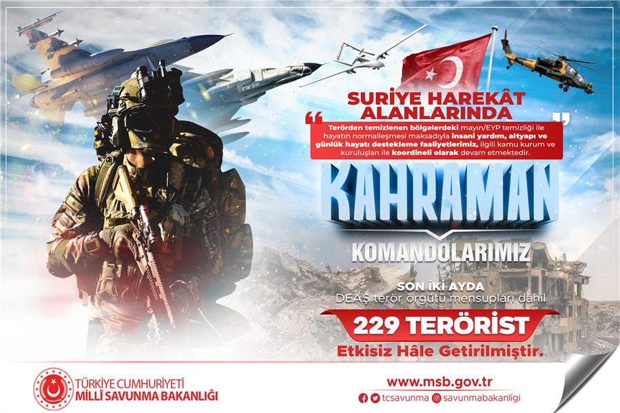 24 Temmuz 2015’ten Bu Yana 18 Bin 296 Terörist Etkisiz Hâle Getirildi