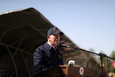 Millî Savunma Bakanı Hulusi Akar, Şırnak’taki 8’inci Hudut Alay Komutanlığına Sancak Verdi