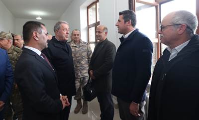 Millî Savunma Bakanı Hulusi Akar ve Beraberindeki TSK Komuta Kademesinden Gökçeada’ya Ziyaret