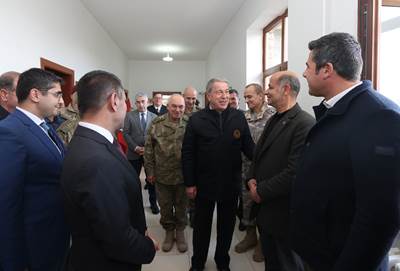 Millî Savunma Bakanı Hulusi Akar ve Beraberindeki TSK Komuta Kademesinden Gökçeada’ya Ziyaret