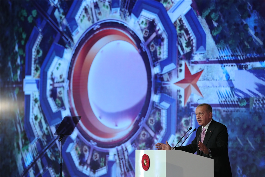 Cumhurbaşkanımızın Teşrifleriyle Millî Savunma Bakanlığı Ay Yıldız Yerleşkesinin Temel Atma Töreni Gerçekleştirildi
