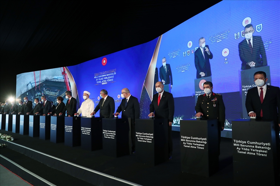 Cumhurbaşkanımızın Teşrifleriyle Millî Savunma Bakanlığı Ay Yıldız Yerleşkesinin Temel Atma Töreni Gerçekleştirildi