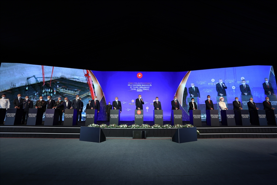 Cumhurbaşkanımızın Teşrifleriyle Millî Savunma Bakanlığı Ay Yıldız Yerleşkesinin Temel Atma Töreni Gerçekleştirildi