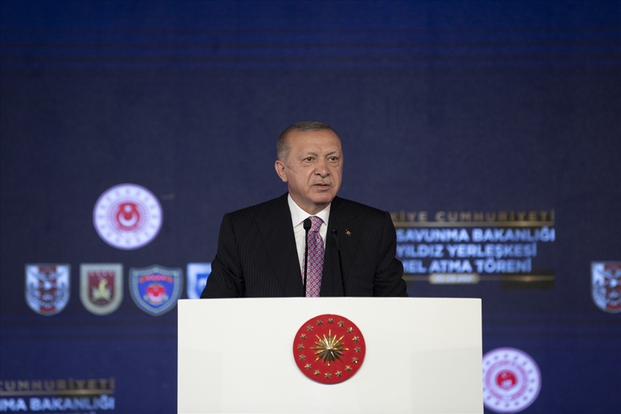 Cumhurbaşkanımız Sayın Erdoğan, Ay Yıldız Yerleşkesinin Temel Atma Töreni’nde Konuştu