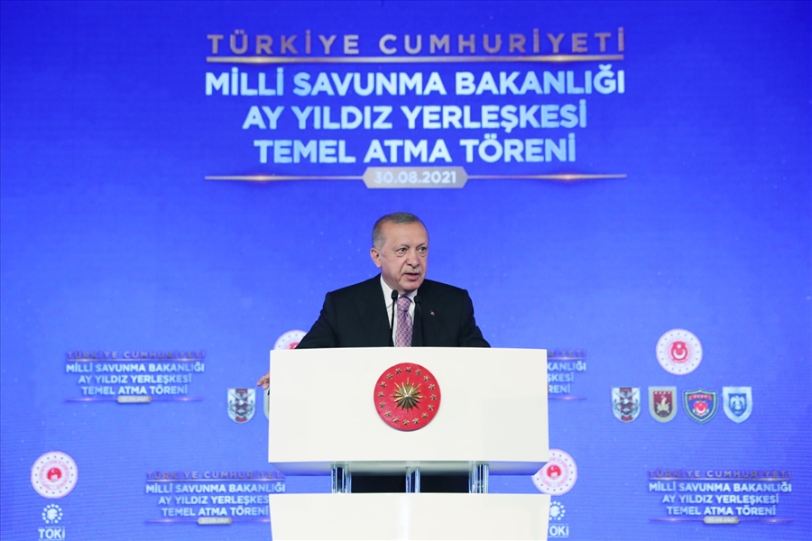Cumhurbaşkanımız Sayın Erdoğan, Ay Yıldız Yerleşkesinin Temel Atma Töreni’nde Konuştu