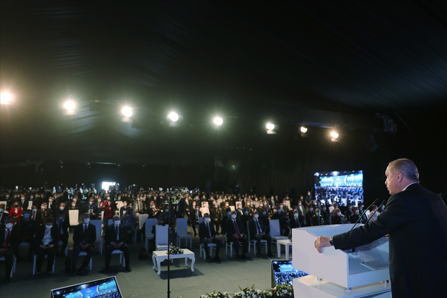 Cumhurbaşkanımız Sayın Erdoğan, Ay Yıldız Yerleşkesinin Temel Atma Töreni’nde Konuştu