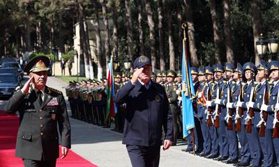 Milli Savunma Bakanı Hulusi Akar, Beraberindeki TSK Komuta Kademesi ile Azerbaycan’da