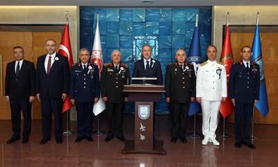 Millî Savunma Bakanı Hulusi Akar ve Beraberindeki TSK Komuta Kademesi Hava Harp Okulu Yeni Eğitim Öğretim Yılının Açılış Törenine Katıldı