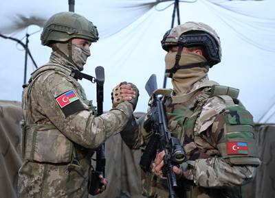 Millî Savunma Bakanı Hulusi Akar ve Azerbaycan Savunma Bakanı Org. Zakir Hasanov, “Kardeş Yumruğu” Tatbikatı’nın Seçkin Gözlemci Günü’ne Katıldı