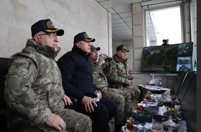 Millî Savunma Bakanı Hulusi Akar ve Azerbaycan Savunma Bakanı Org. Zakir Hasanov, “Kardeş Yumruğu” Tatbikatı’nın Seçkin Gözlemci Günü’ne Katıldı