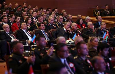 Millî Savunma Bakanı Hulusi Akar ve Azerbaycan Cumhurbaşkanı Yardımcısı Hikmet Haciyev, Azerbaycan Zafer Günü Dolayısıyla Düzenlenen Resepsiyona Katıldı