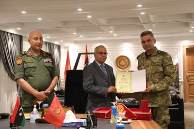 Libya Görev Grup Komutanlığında Görev Yapan Personelimize Şerit Rozet Takdim Edildi