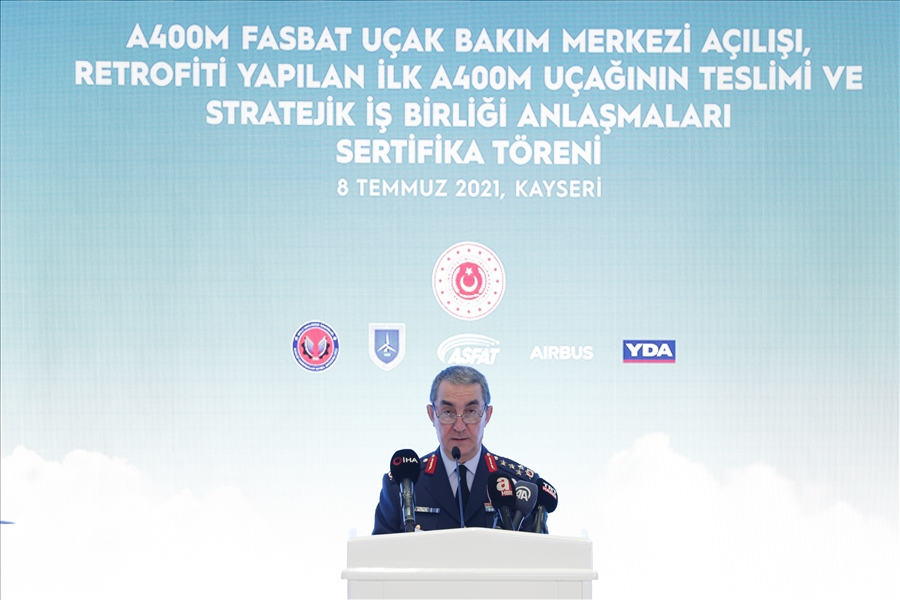 Millî Savunma Bakanı Hulusi Akar, Kayseri’deki A400M FASBAT Uçak Bakım Tesisleri'nin Açılışını Gerçekleştirdi