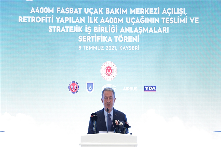Millî Savunma Bakanı Hulusi Akar, Kayseri’deki A400M FASBAT Uçak Bakım Tesisleri'nin Açılışını Gerçekleştirdi