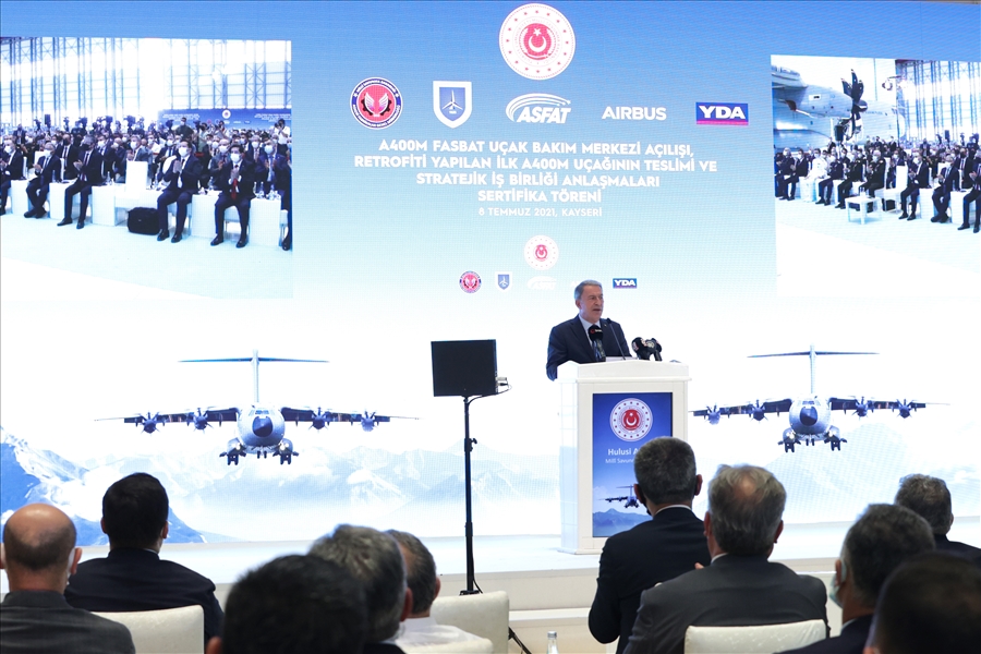 Millî Savunma Bakanı Hulusi Akar, Kayseri’deki A400M FASBAT Uçak Bakım Tesisleri'nin Açılışını Gerçekleştirdi