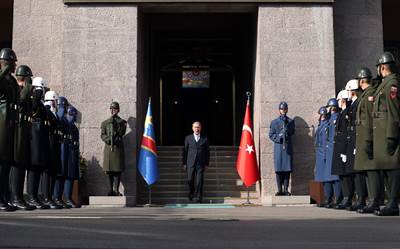 Millî Savunma Bakanı Hulusi Akar, Kongo Demokratik Cumhuriyeti Millî Savunma ve Eski Savaşçılar Bakanı Gilbert Kabanda Kurhenga ile Görüştü