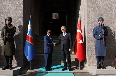 Millî Savunma Bakanı Hulusi Akar, Kongo Demokratik Cumhuriyeti Millî Savunma ve Eski Savaşçılar Bakanı Gilbert Kabanda Kurhenga ile Görüştü