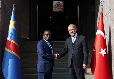 Millî Savunma Bakanı Hulusi Akar, Kongo Demokratik Cumhuriyeti Millî Savunma ve Eski Savaşçılar Bakanı Gilbert Kabanda Kurhenga ile Görüştü