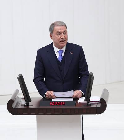Millî Savunma Bakanı Hulusi Akar, Bakanlığın 2023 Bütçesinin Görüşüldüğü TBMM Genel Kurulunda Konuştu