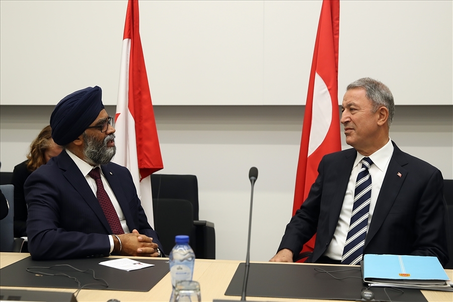 Minister Of National Defence Hulusi Akar Held A Telephone Conversation With Minister Of National Defence Of Canada Harjit Sajjan