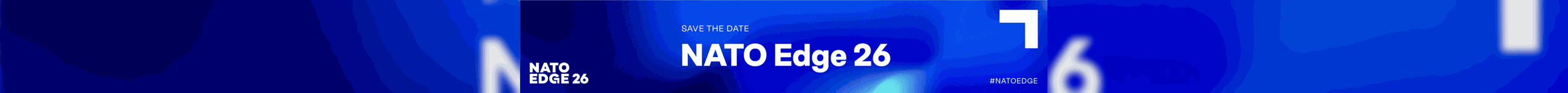 NATO Edge 26 Save The Date Banner